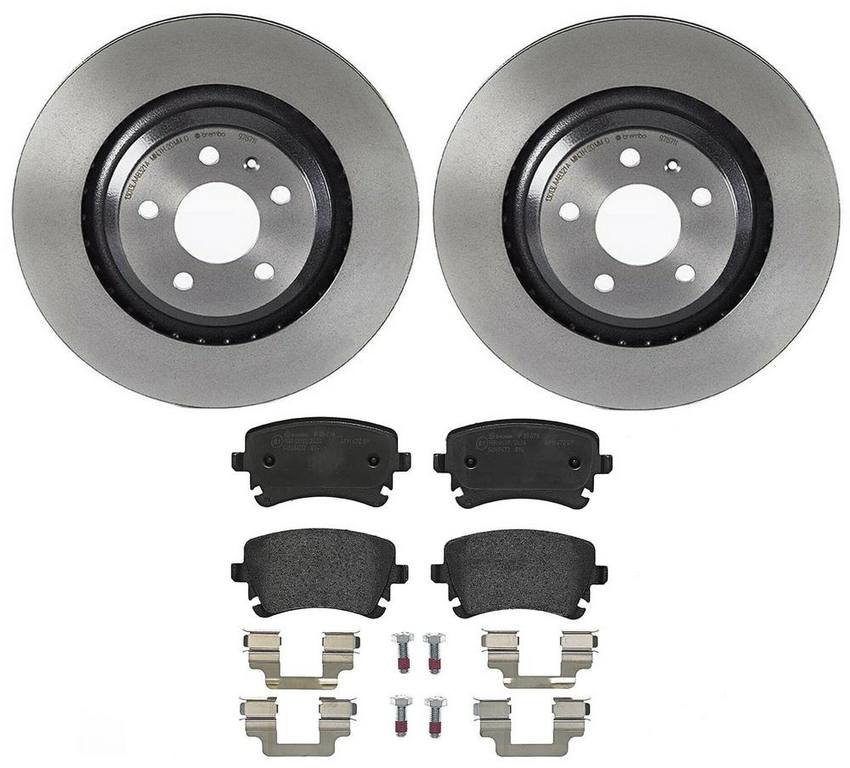 Audi Brembo Brake Kit - Pads and Rotors Rear (330mm) (Low-Met) 8E0698451P - Brembo 3269315KIT